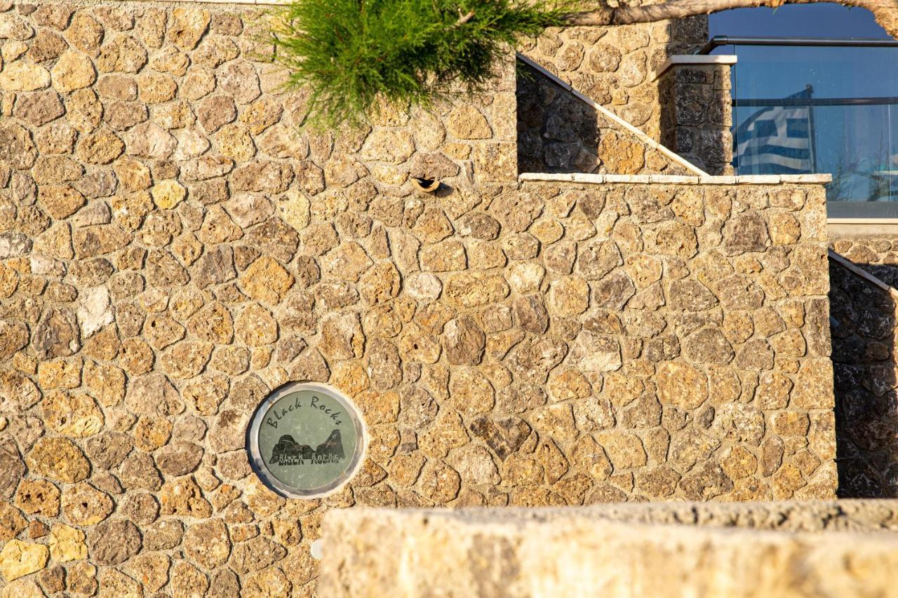 Black Rocks Family, Luxury Seafront Beach Maisonette Agios Gordios  Exterior foto