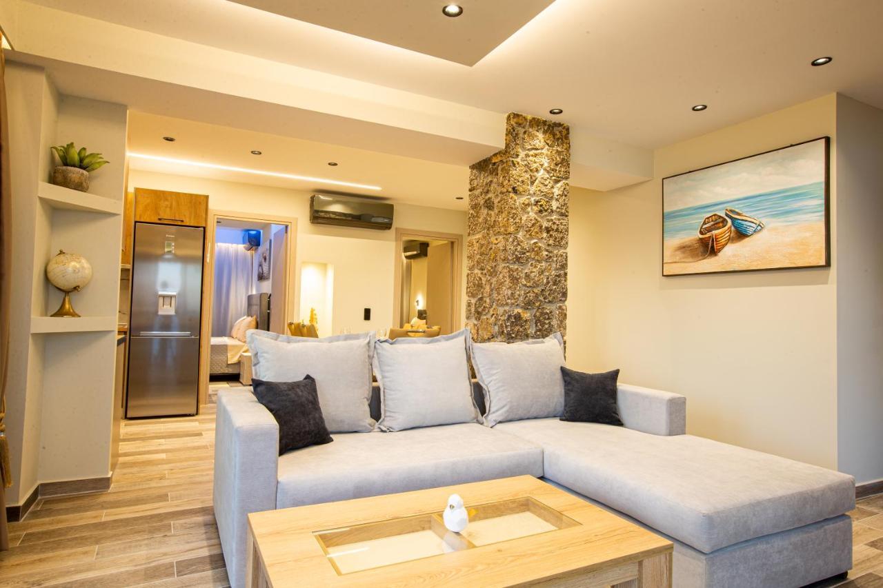 Black Rocks Family, Luxury Seafront Beach Maisonette Agios Gordios  Exterior foto