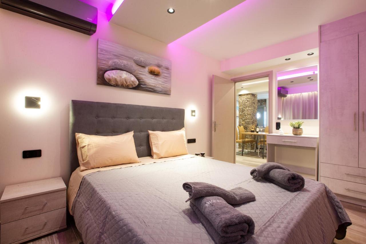 Black Rocks Family, Luxury Seafront Beach Maisonette Agios Gordios  Exterior foto